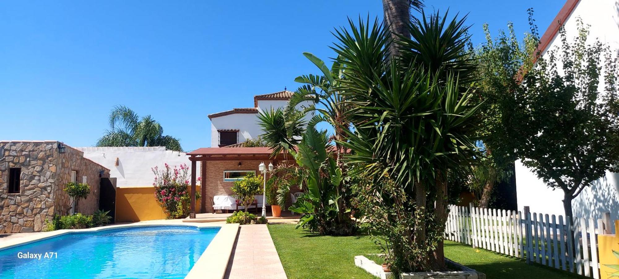 Chalet La Huerta Con Piscina Y Wifi Conil De La Frontera Esterno foto